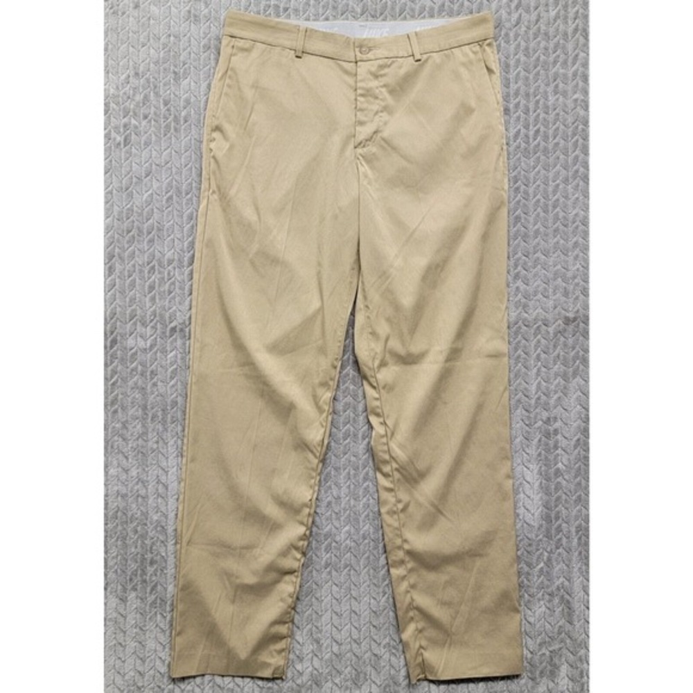 Nike‎ Golf Dri Fit Essential Flex Tech Straight Dress Pants Size 32x32 Khaki Tan